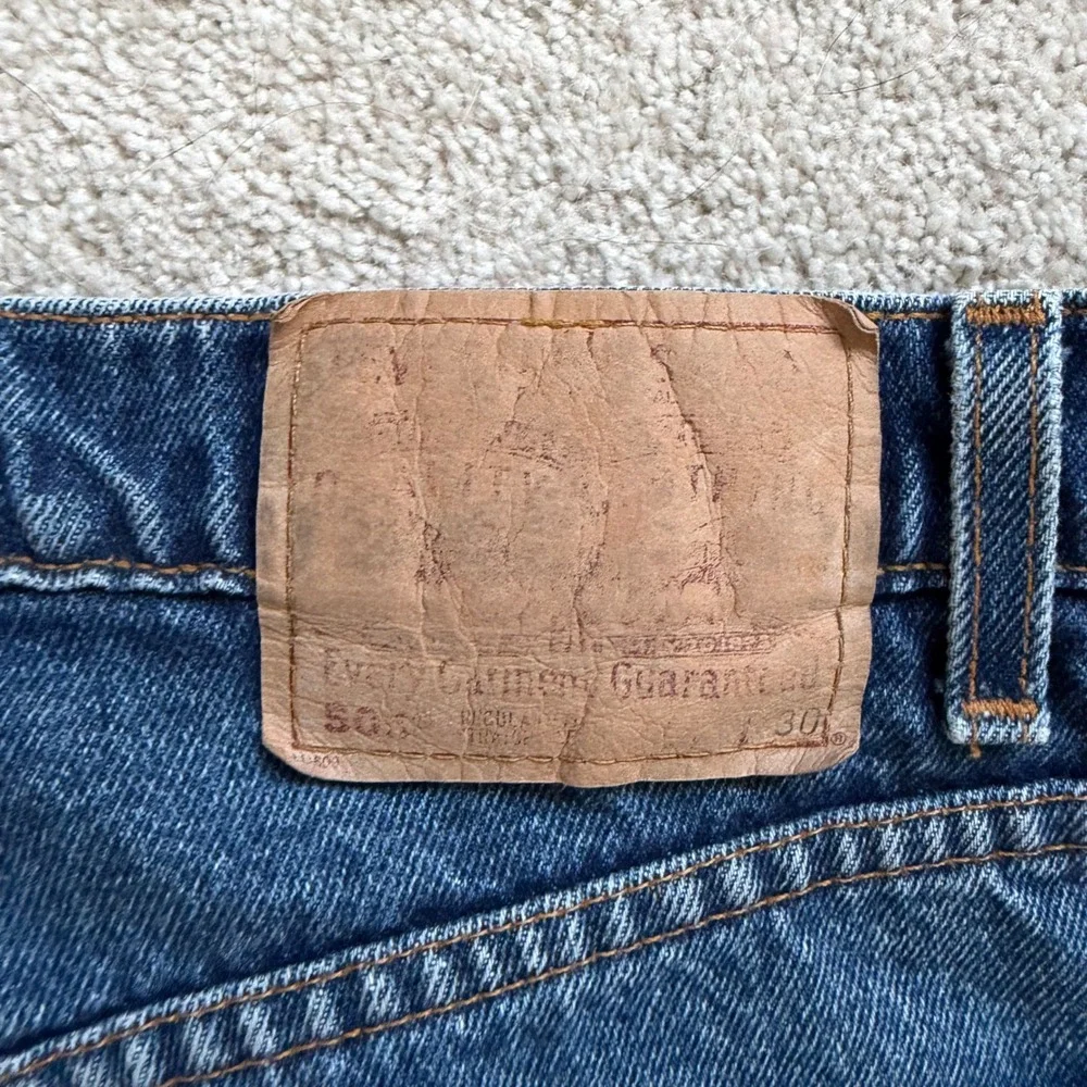 90's Levis 505 Regular Fit Jeans 30x30 Medium Wash‎ Blue Straight Leg Denim